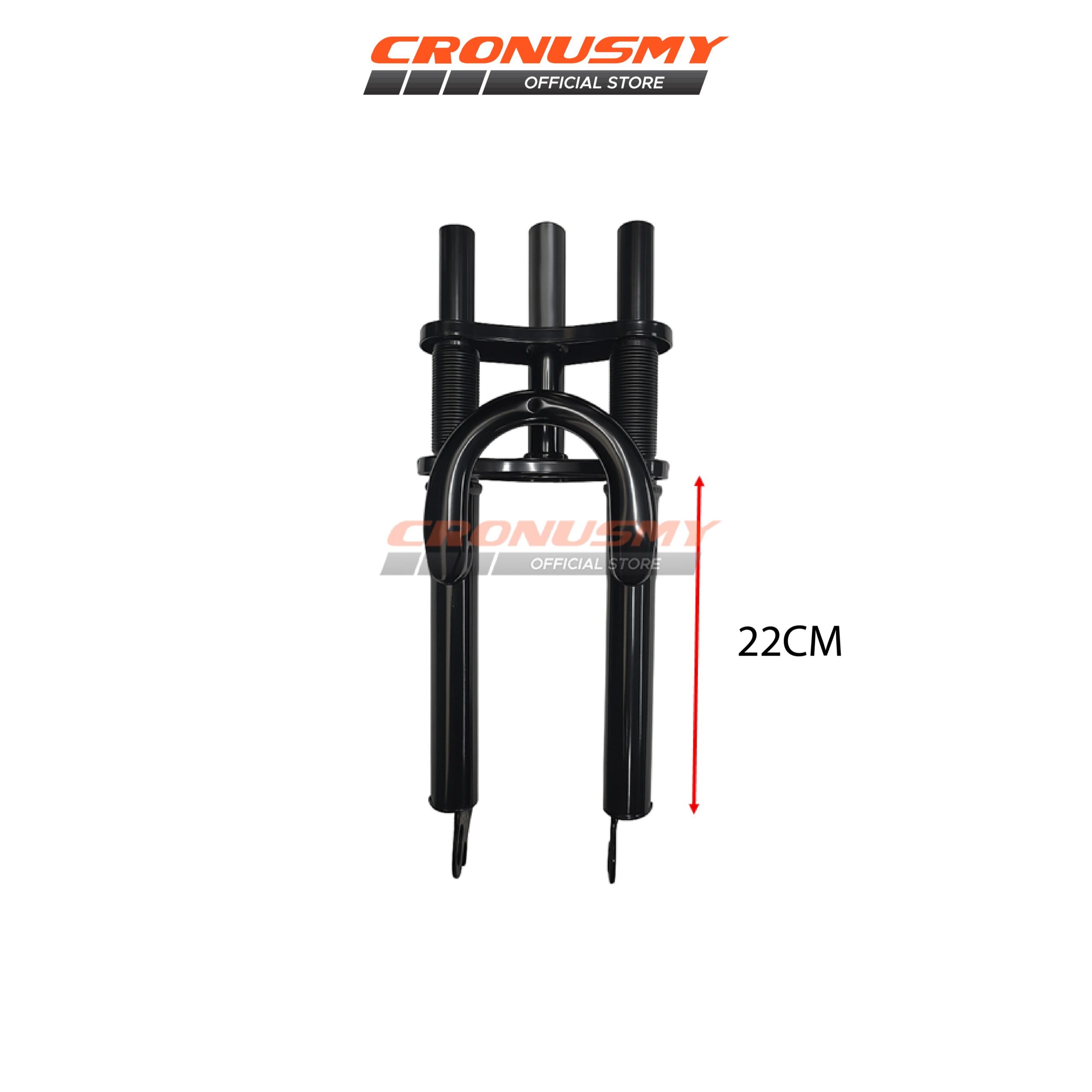 Cronusmy 20" Fork Bawah Basikal Downhill Ganda 1399792-BCS Hitam untuk Basikal Gunung 20" Modifikasi Cycling Safety - Image 6