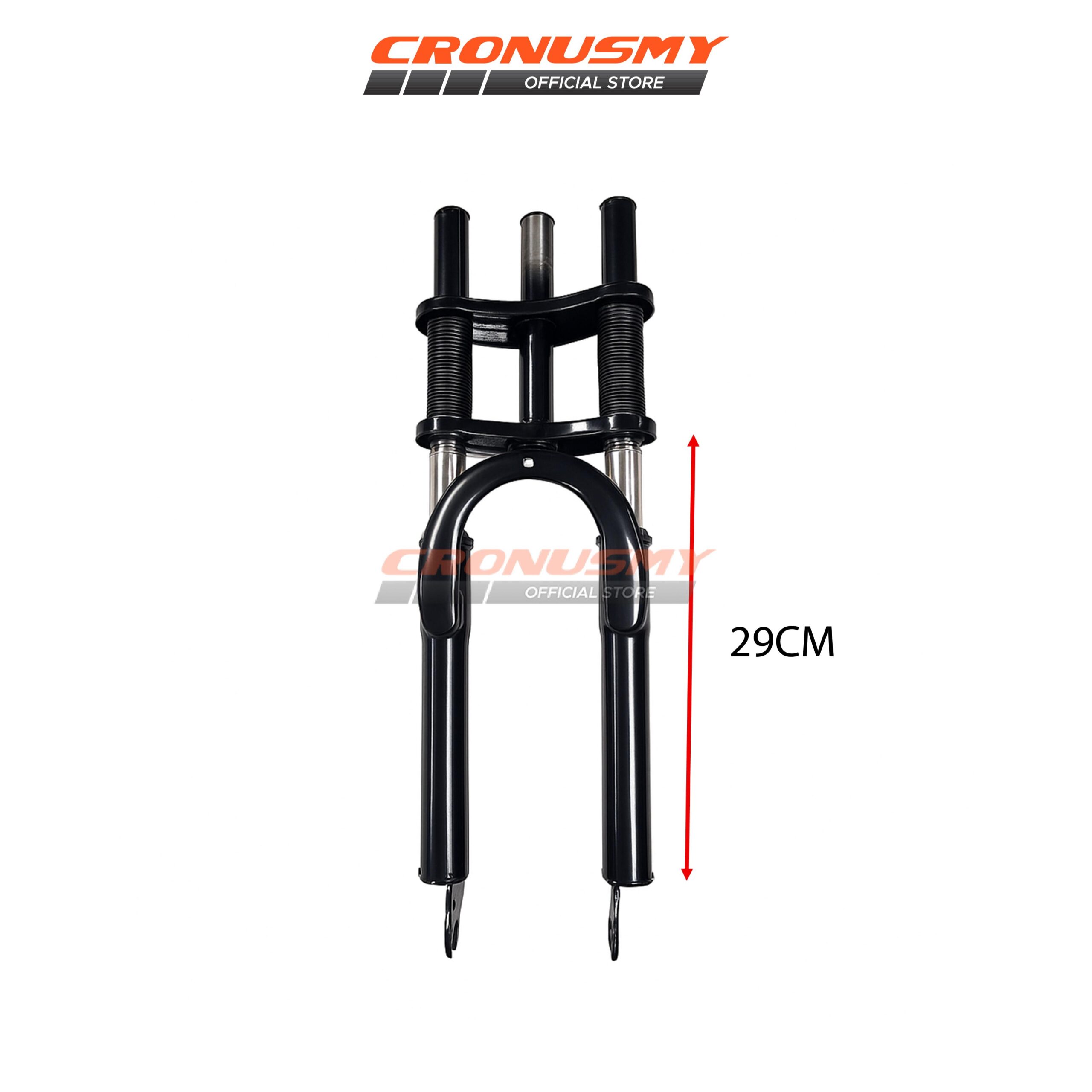 Cronusmy 20" Fork Bawah Basikal Downhill Ganda 1399792-BCS Hitam untuk Basikal Gunung 20" Modifikasi Cycling Safety - Image 10