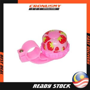Asogo Cute Strawberry Bell Half Alloy for Kids Children Bicycle Bike (1 PC) 0510527-BCS