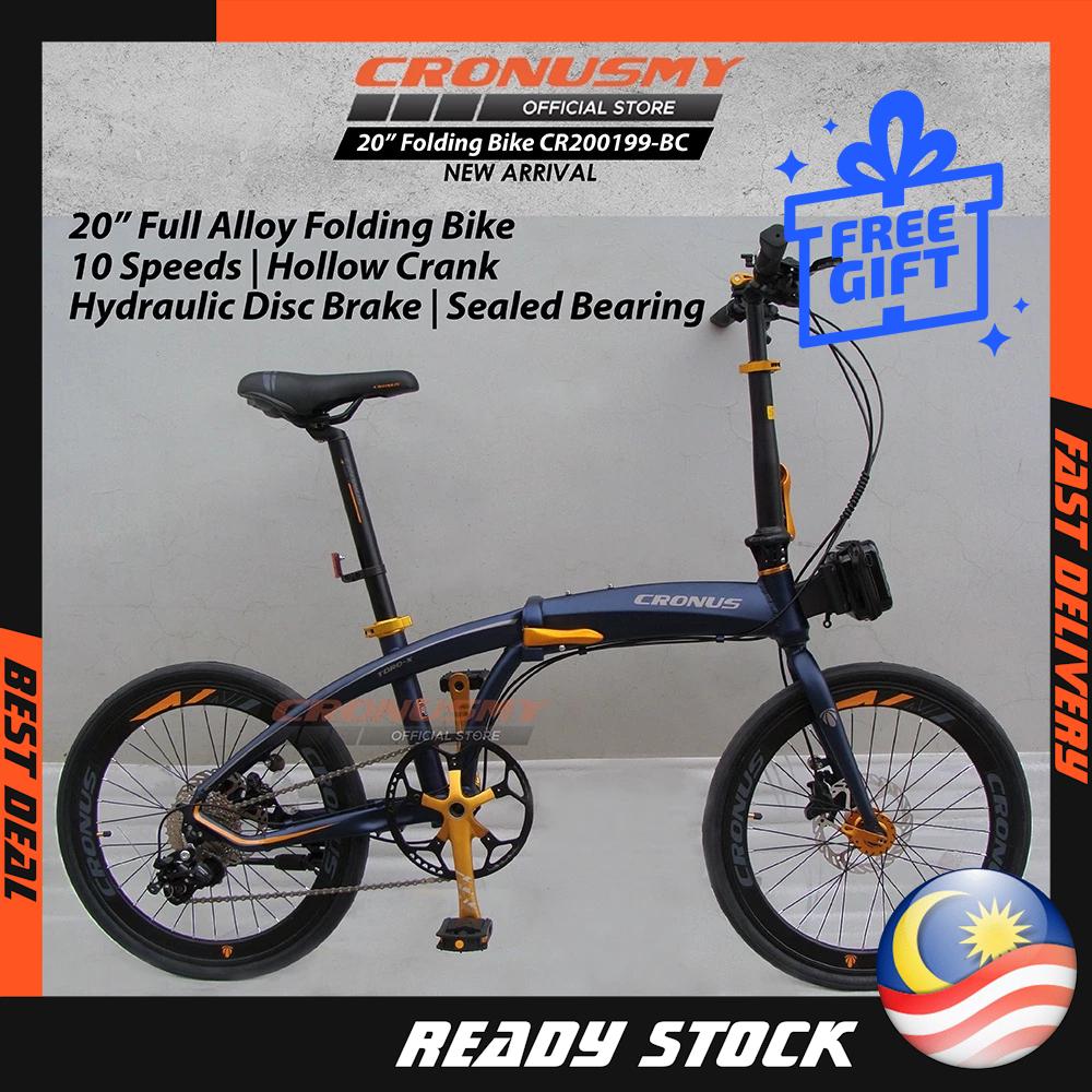 CRONUS TORO-X 20" (451) Alloy Folding Bike Foldie Sensah MX 10 1x10 Hydraulic Brake CR200199-BC
