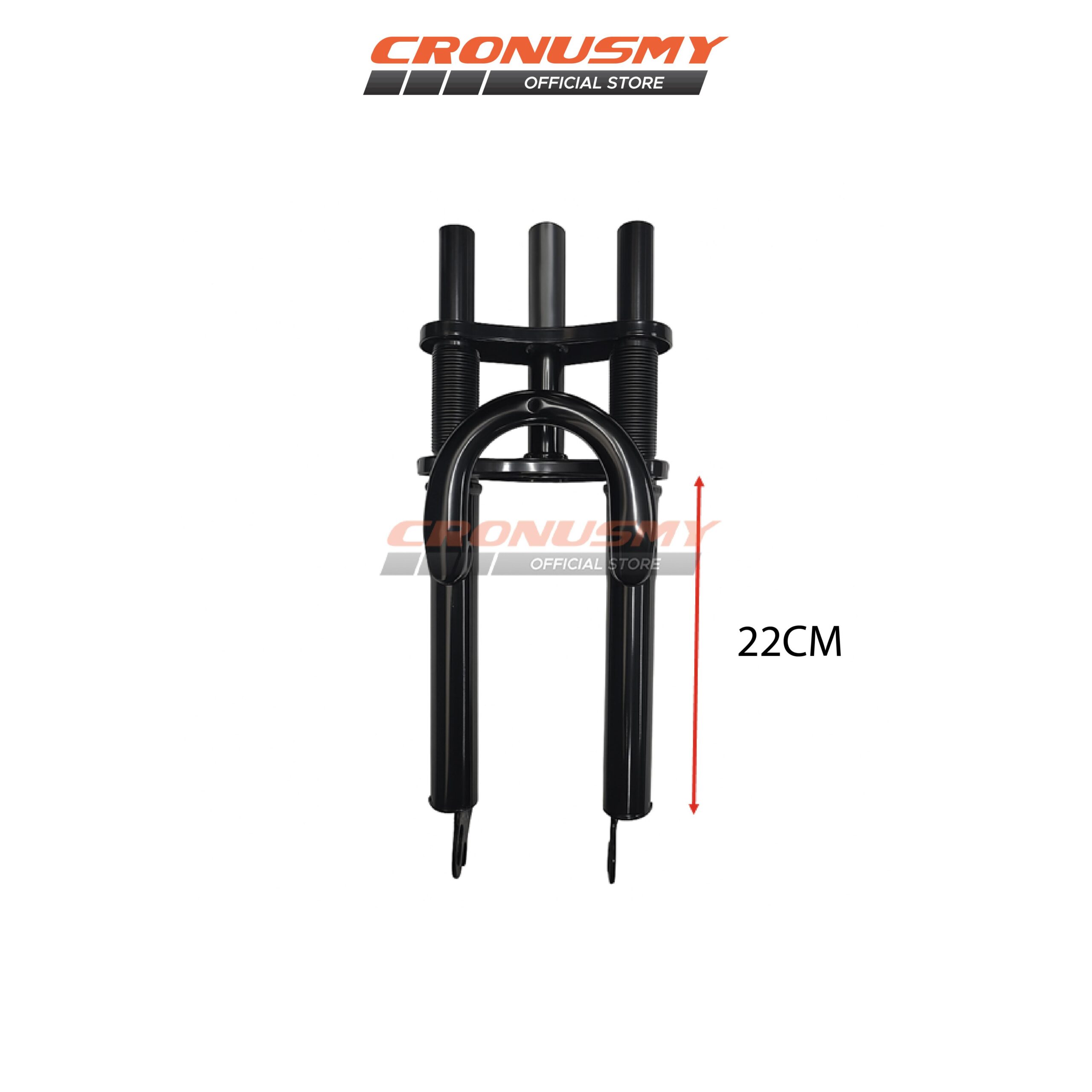 Cronusmy 20" Fork Bawah Basikal Downhill Ganda 1399792-BCS Hitam untuk Basikal Gunung 20" Modifikasi Cycling Safety - Image 2