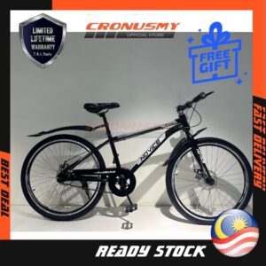 Novice 26" Single Speed Mountain Bike Disk Brake MTB Basikal Bicycle Bike Cycling Sports