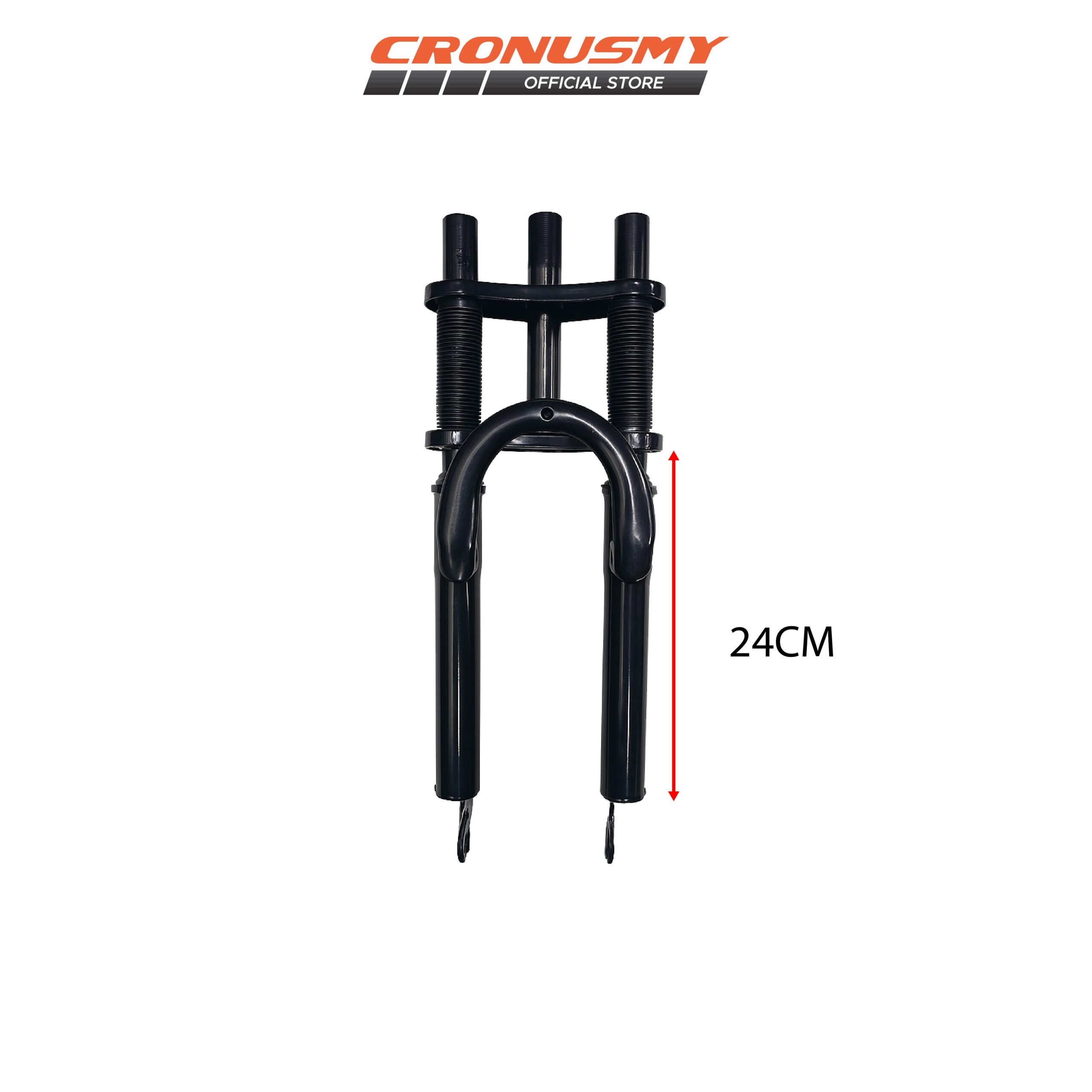 Cronusmy 20" Fork Bawah Basikal Downhill Ganda 1399792-BCS Hitam untuk Basikal Gunung 20" Modifikasi Cycling Safety - Image 7