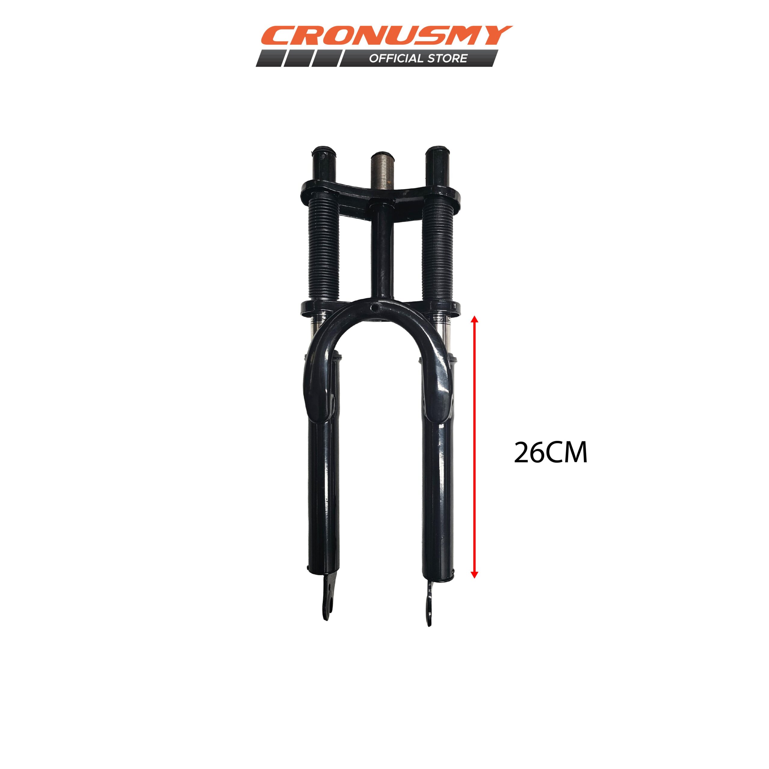 Cronusmy 20" Fork Bawah Basikal Downhill Ganda 1399792-BCS Hitam untuk Basikal Gunung 20" Modifikasi Cycling Safety - Image 9