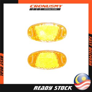 Asogo Bicycle Bike Wheel Rim Safery Reflector Oval Shape (1 Pair) 1399352-BCS