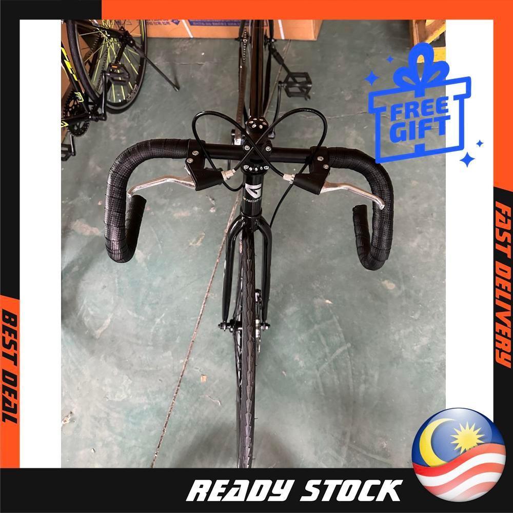 700C Fixie Bike Drop Bar Single Speed Racing Bike Laser colour - Image 5