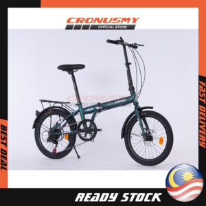 Asogo 20" Folding Bike Foldable Bicycle Basikal Lipat 7 Speeds Foldie 20 Inci 20 Inch AS200350-BC